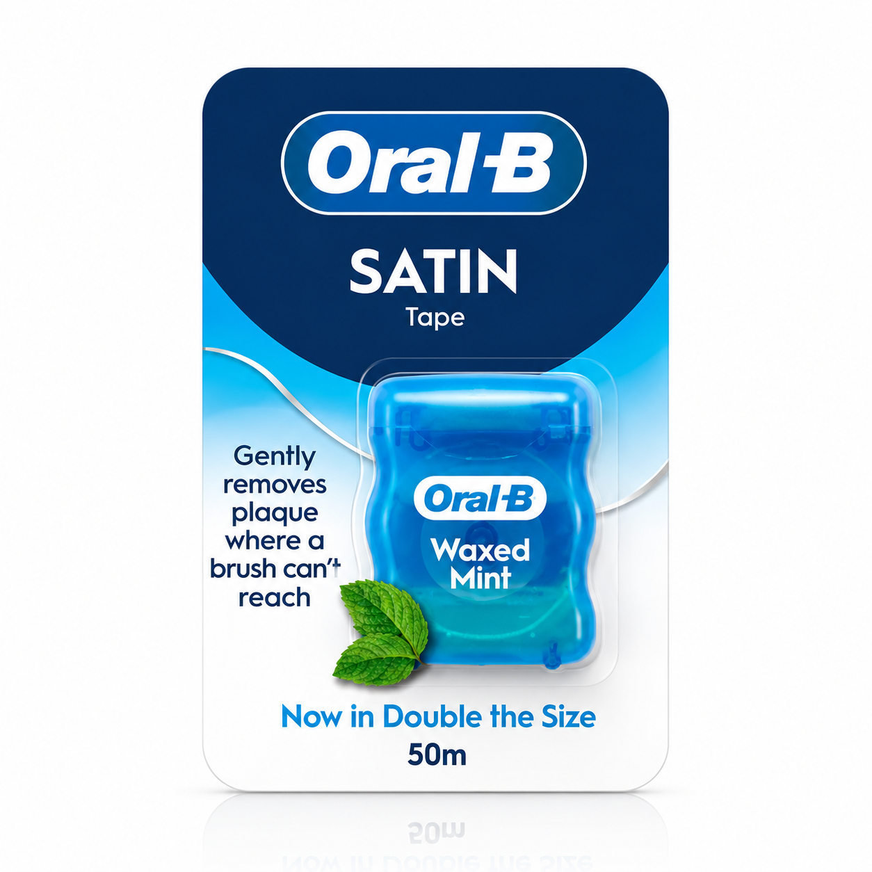 Oral-B Satin Tape Waxed Mint - 50m