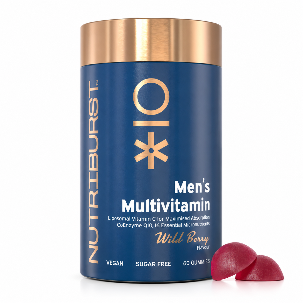 Nutriburst Mens Multivitamin Gummies Wild Berry - 60 Gummies