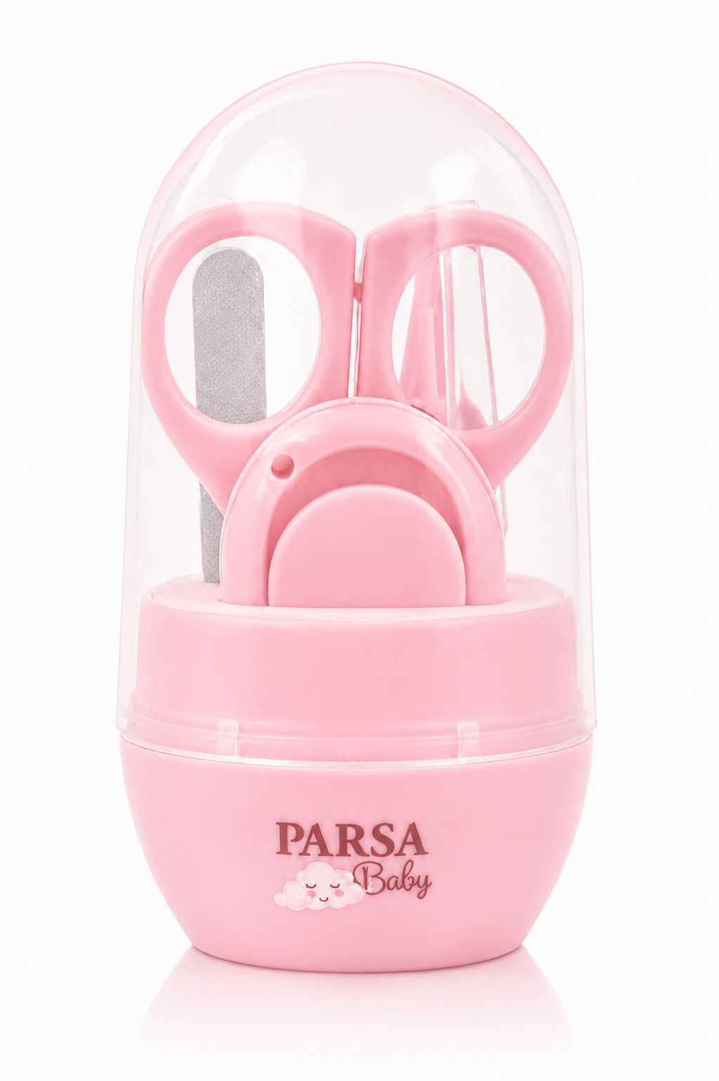 Parsa Baby Nail Care Set Pink - 4 Pieces