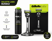 Gillette Labs Exfoliating Silver Razor & Shave Gel Bundle