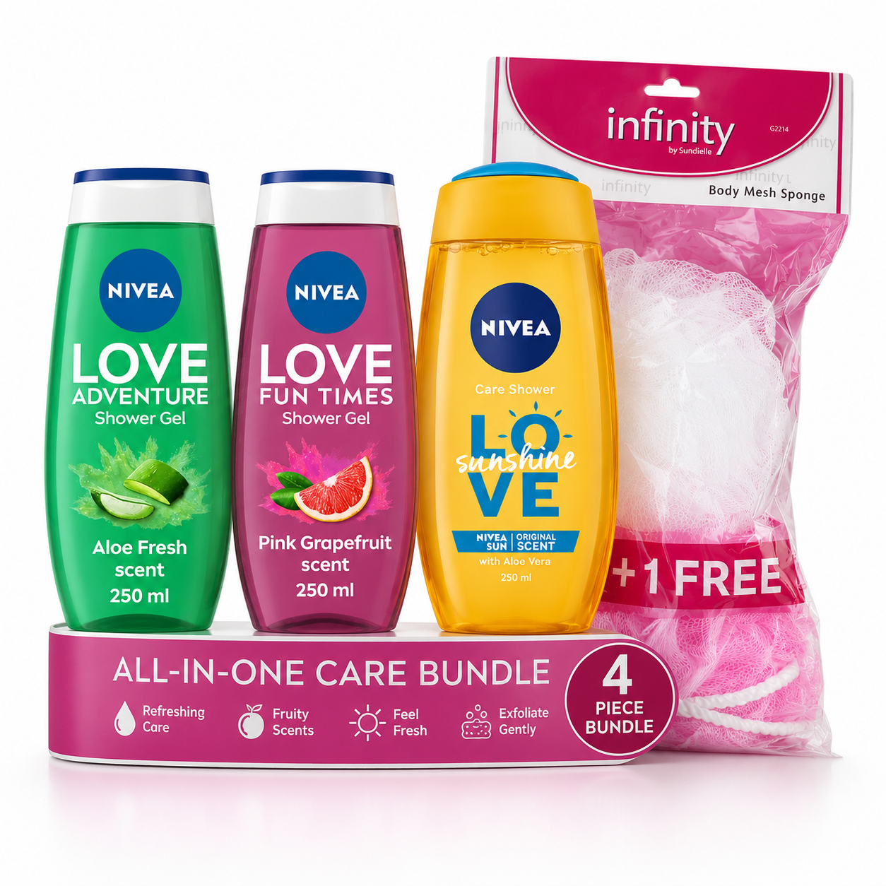 Nivea Love Shower Essentials Bundle