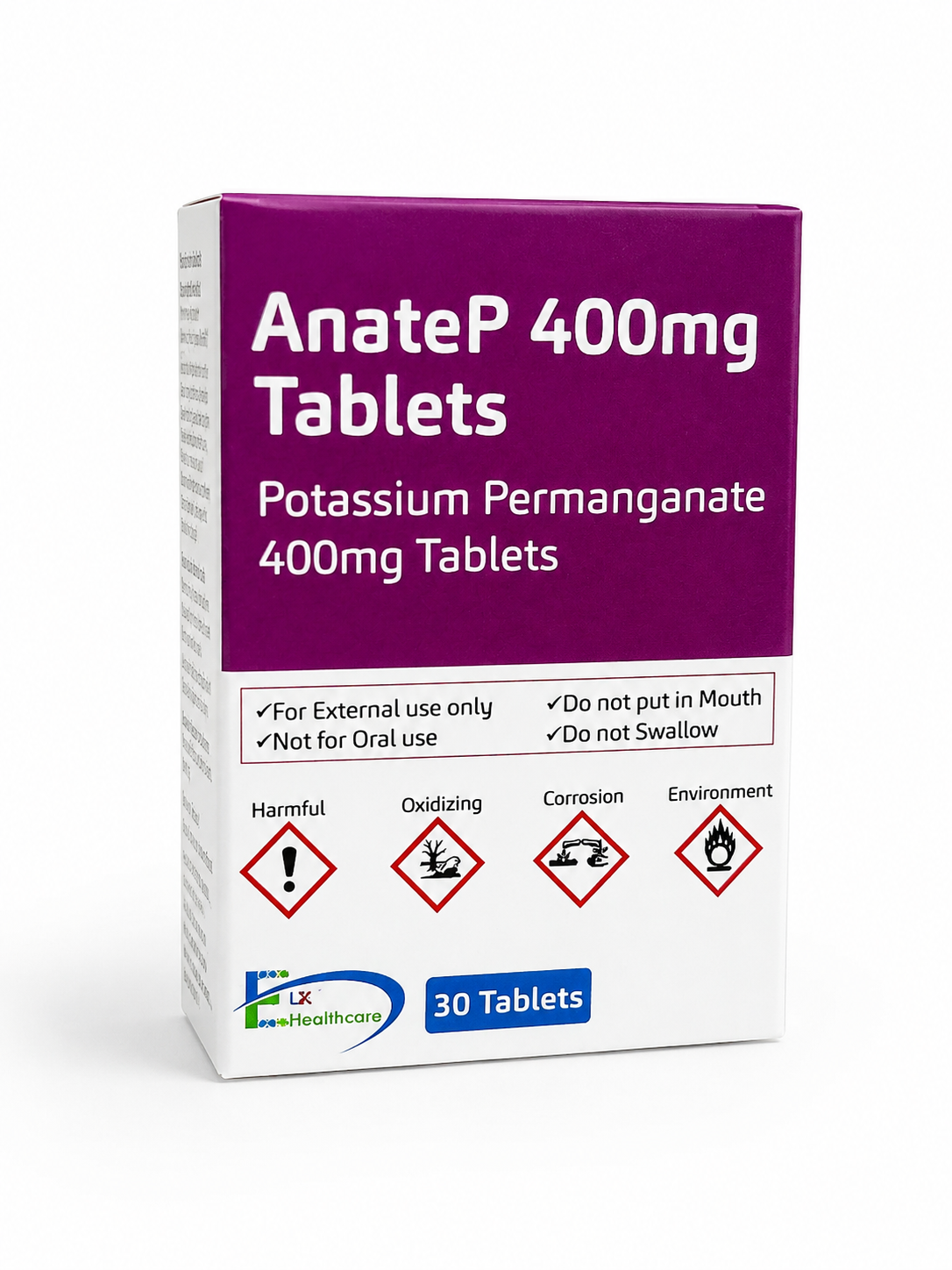 AnateP Potassium Permanganate 400mg - 30 Tablets