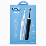 Oral B Pro Vitality Blue & Black Electric Toothbrush Duo