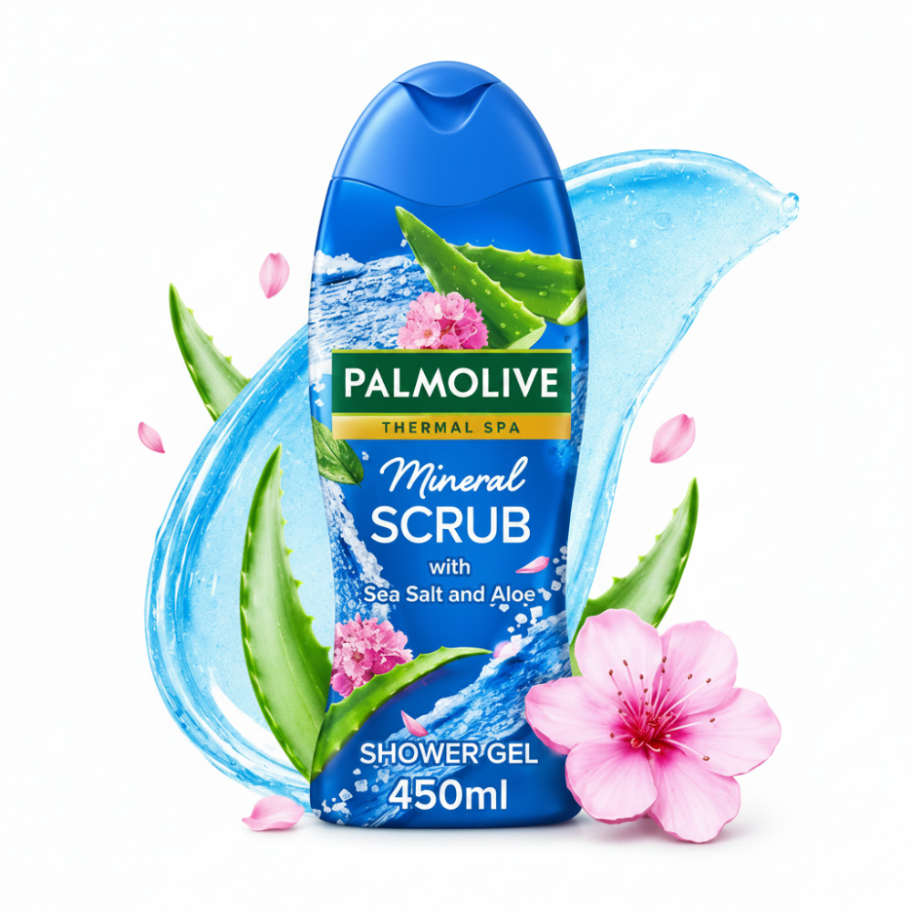 Palmolive Mineral Sea Salt Shower Scrub - 450ml