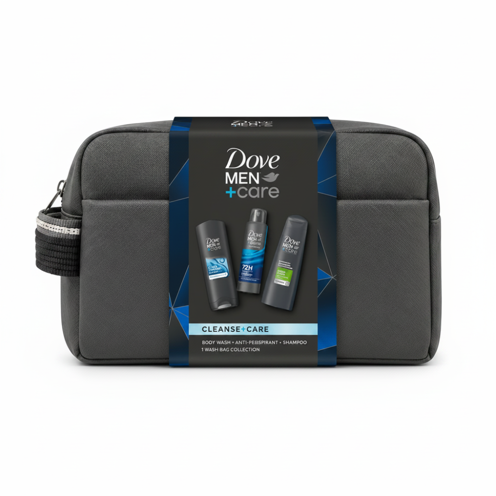 Dove Cleanse + Care Wash Bag