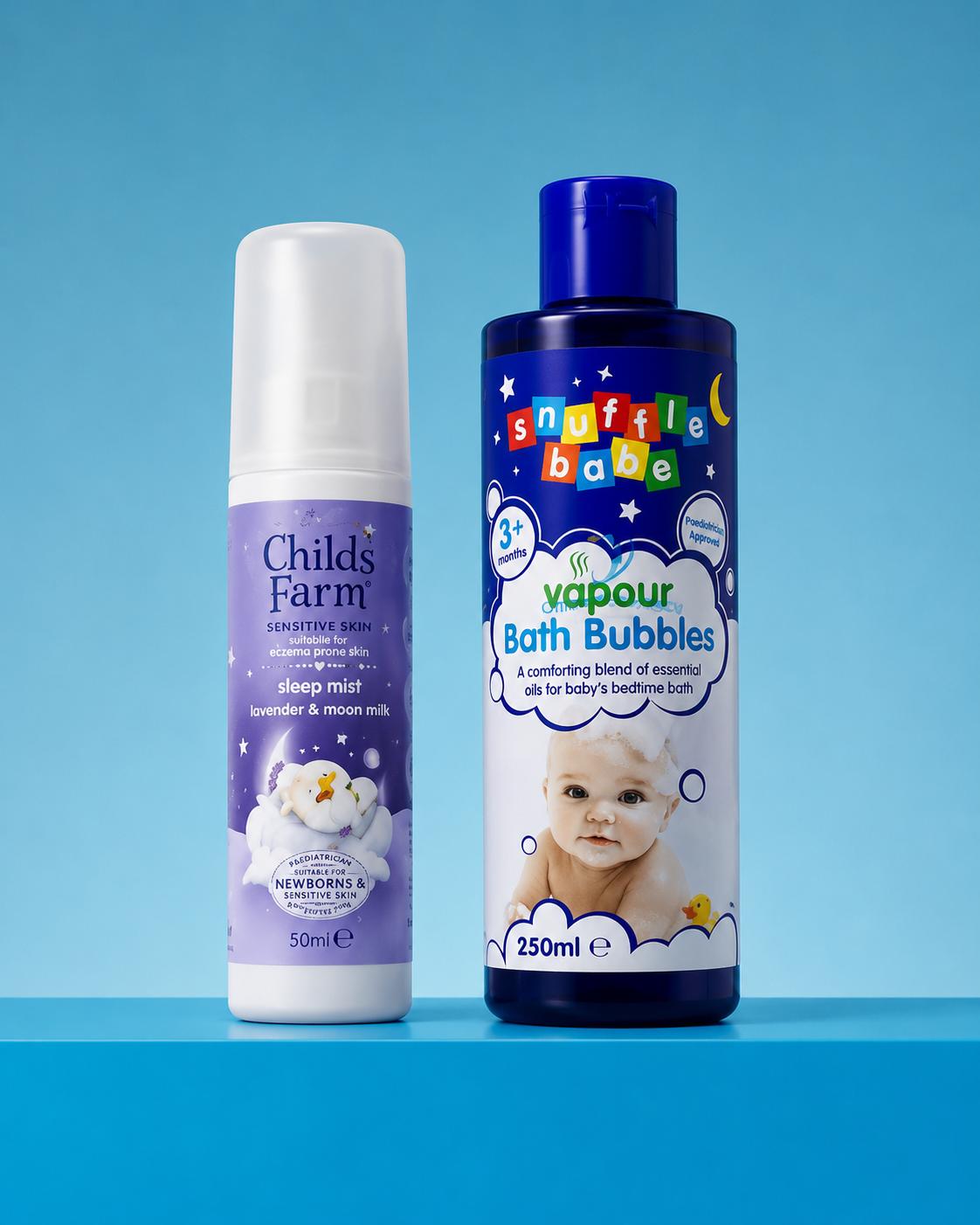 Snuffle Babe Bath Bubbles & Childs Farm Sleep Mist Scent Bundle