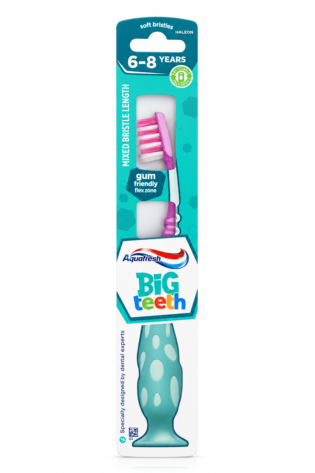 Aquafresh Big Teeth Toothbrush Pink - 6-8 Years