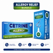Rhinex Relief Nasal Spray & Cetrine Tablets Bundle