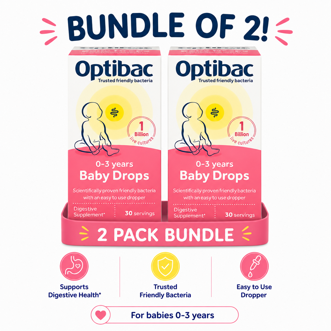 Optibac For Your Baby - 10ml x2 Pack