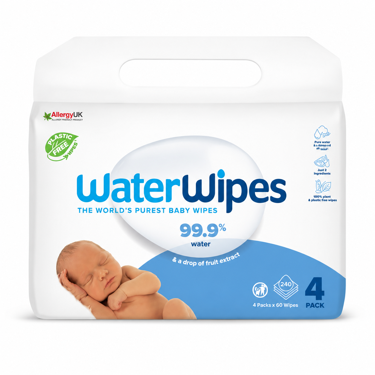 Waterwipes Biodegradable Baby Wipes - 60 x 4 Packs