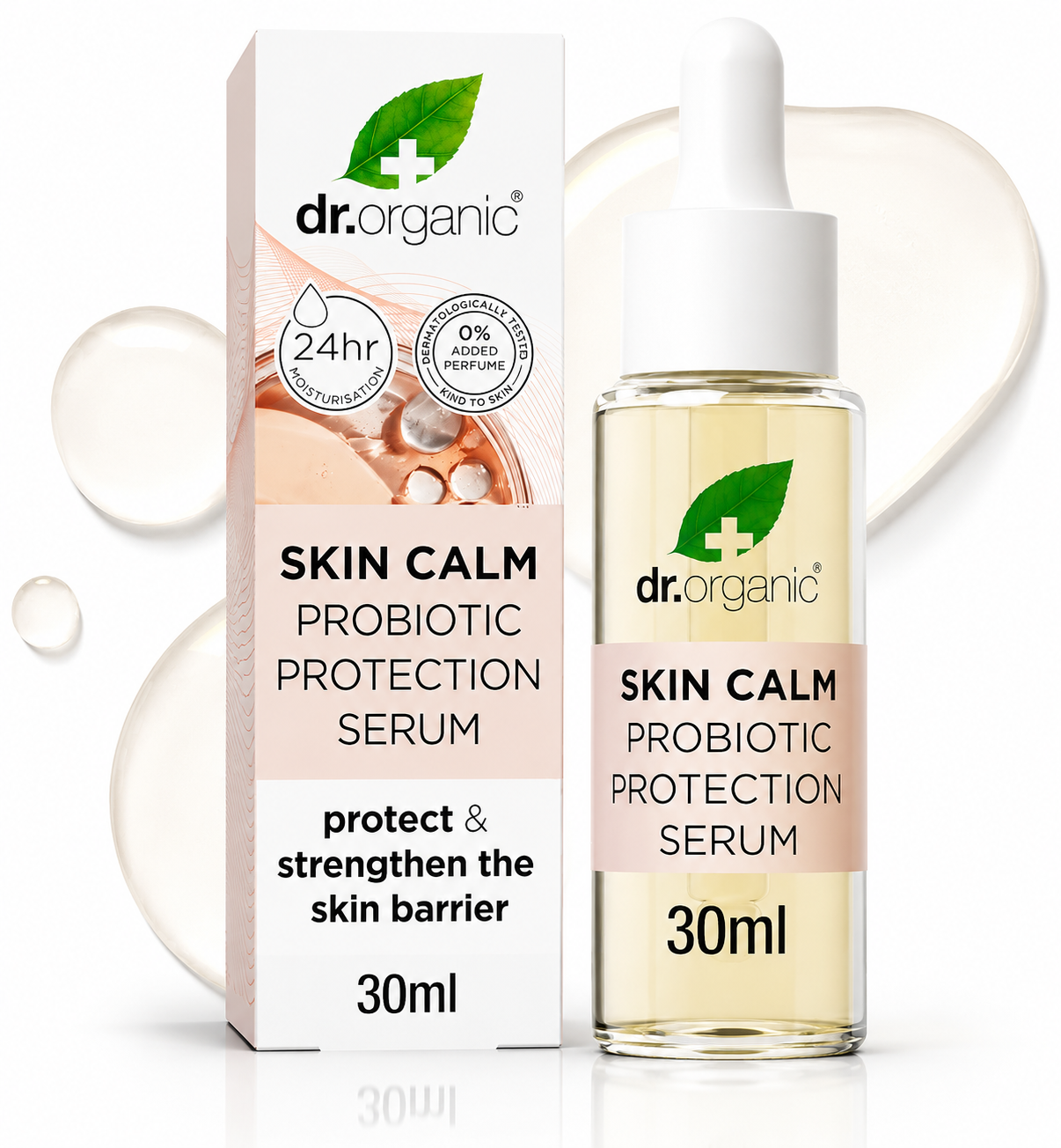 Dr Organic Skin Calm Probiotic Protection Serum - 30ml