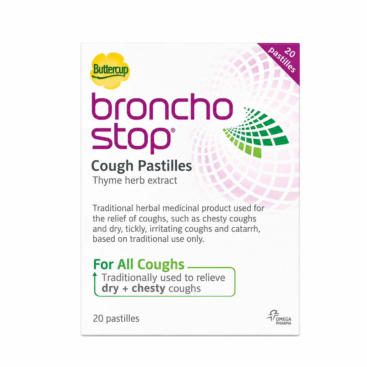 Buttercup Bronchostop Cough Pastilles - 10/20 Pack