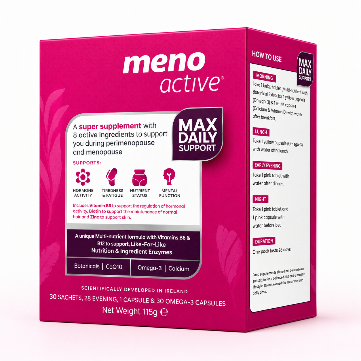 Revive Active Meno Active Max Daily Support - 30 Sachets & 30 Capsules