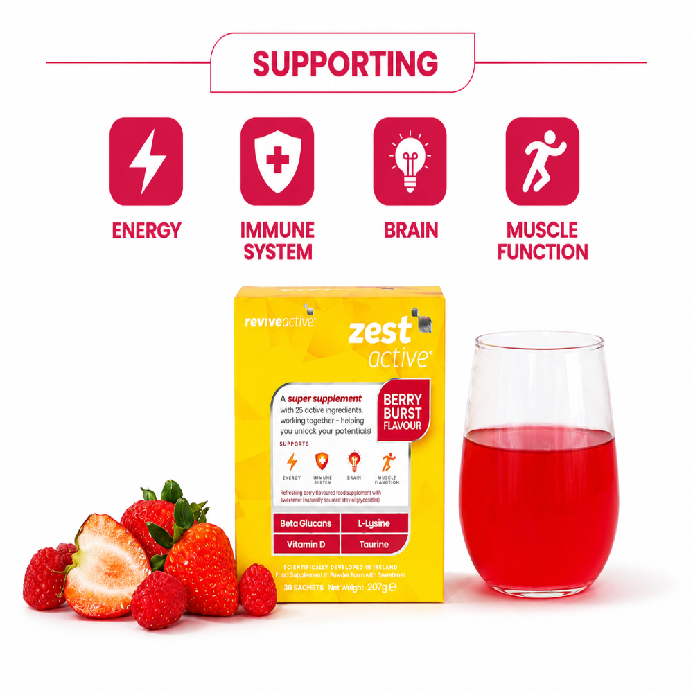 Revive Active Zest Berry Burst Active Food Supplement - 3 Months Supply