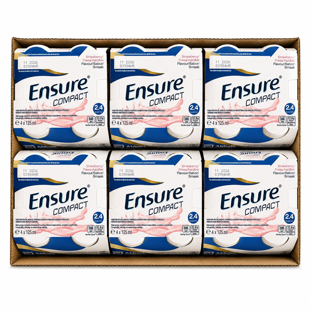 Ensure Compact Strawberry Nutritional Drinks - 24 x 125ml Case