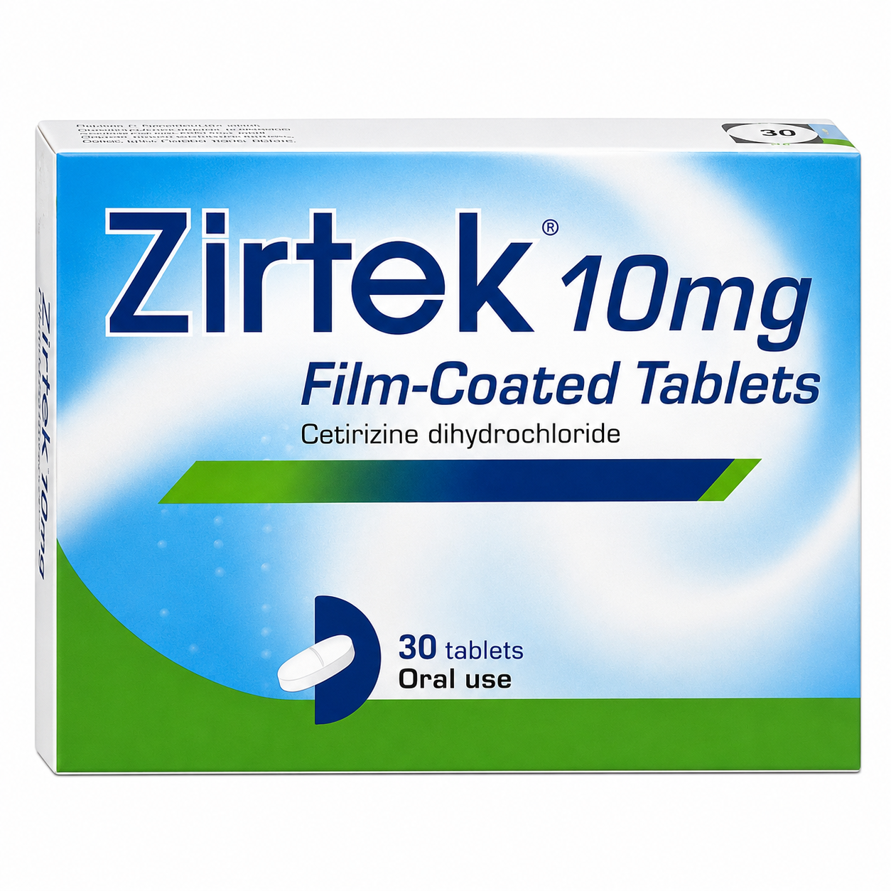 Zirtek Cetirizine Allergy Tablets - 7/30 Pack