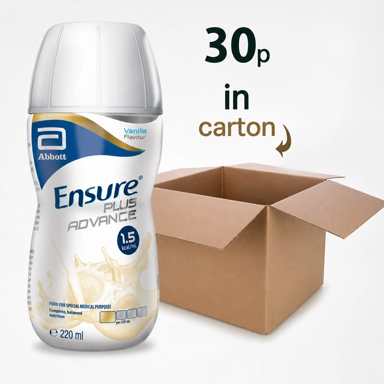 Ensure Plus Advance Vanilla Nutritional Drink - 30 x 220ml Crate