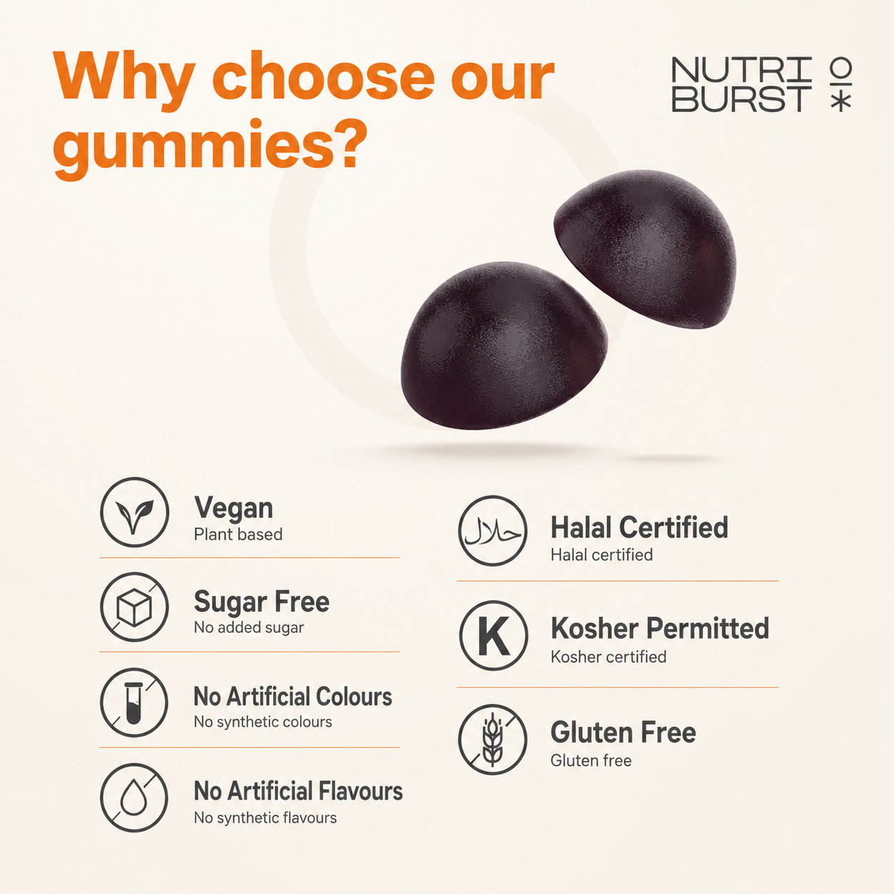 Nutriburst Triple Immunity - 60 Gummies
