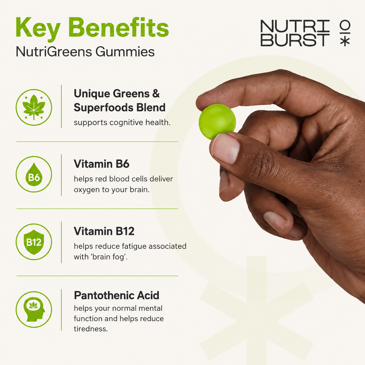 Nutriburst Nutrigreens - 60 Gummies
