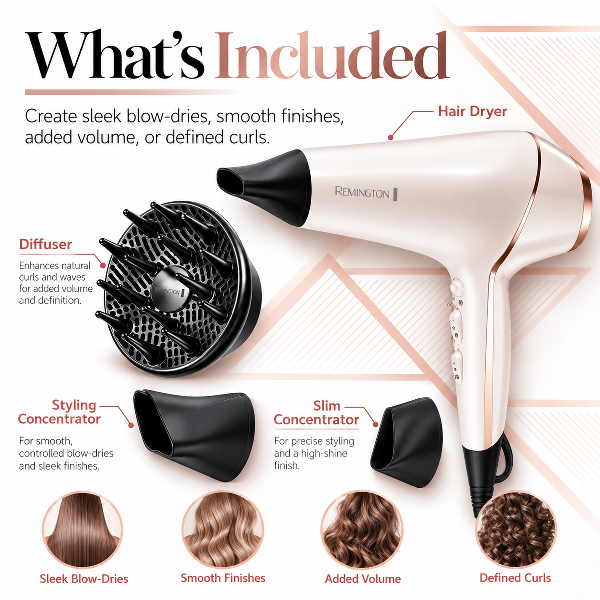 Remington PROluxe Professional Hair Dryer with Diffuser