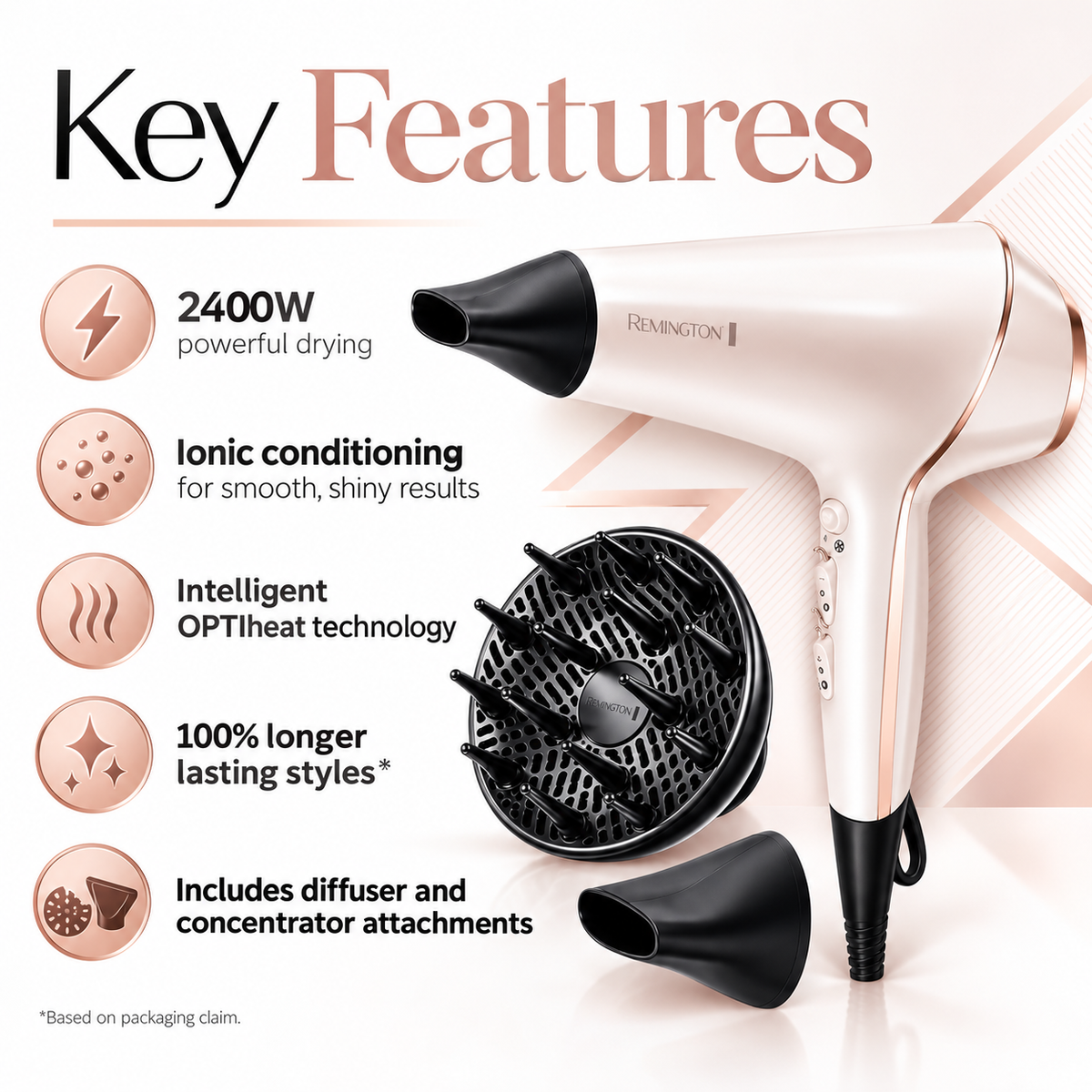 Remington PROluxe Professional Hair Dryer with Diffuser