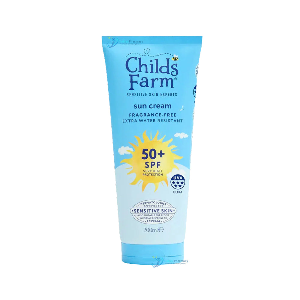 Childs Farm Sun Cream Lotion Tube Fragrane Free SPF50+ 200ml