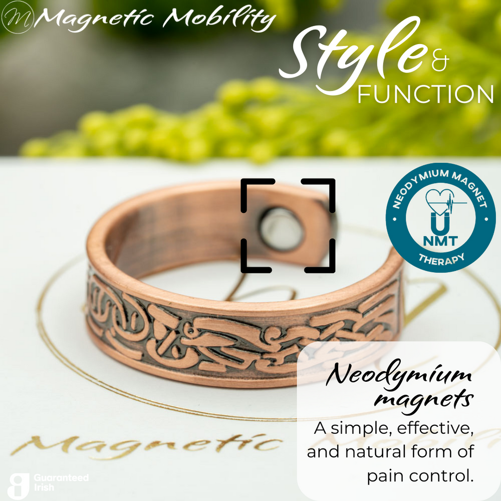 Copper ring with magnets store