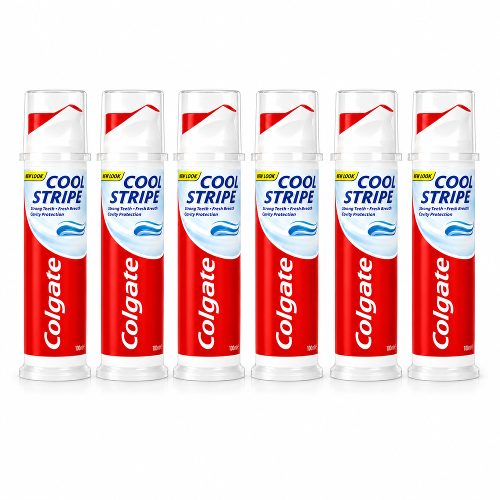 Colgate Cool Stripe Pump Toothpaste - 6 Pack