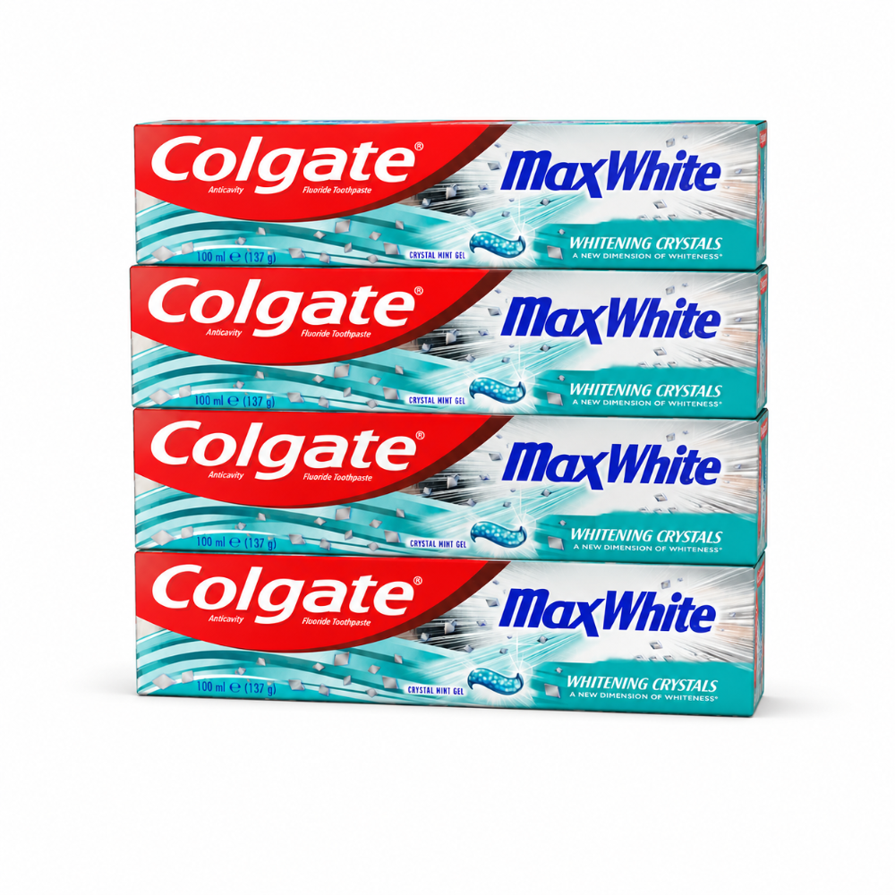 Colgate Max White Crystal Mint Toothpaste Bundle