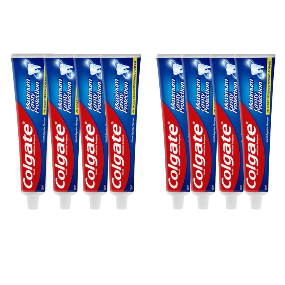 Colgate Maximum Cavity Protection Regular Toothpaste 50ml x 8 Pack
