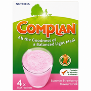 Complan Nutritional Drink Strawberry - 4 x 55g Sachets
