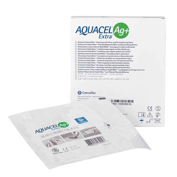 Convatec Aquacel Ag+ Extra Dressings 10cm x 10cm - 10 Pack