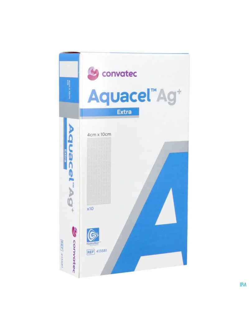 Convatec Aquacel Ag+ Extra Dressings 4cm x 10cm - 10 Pack