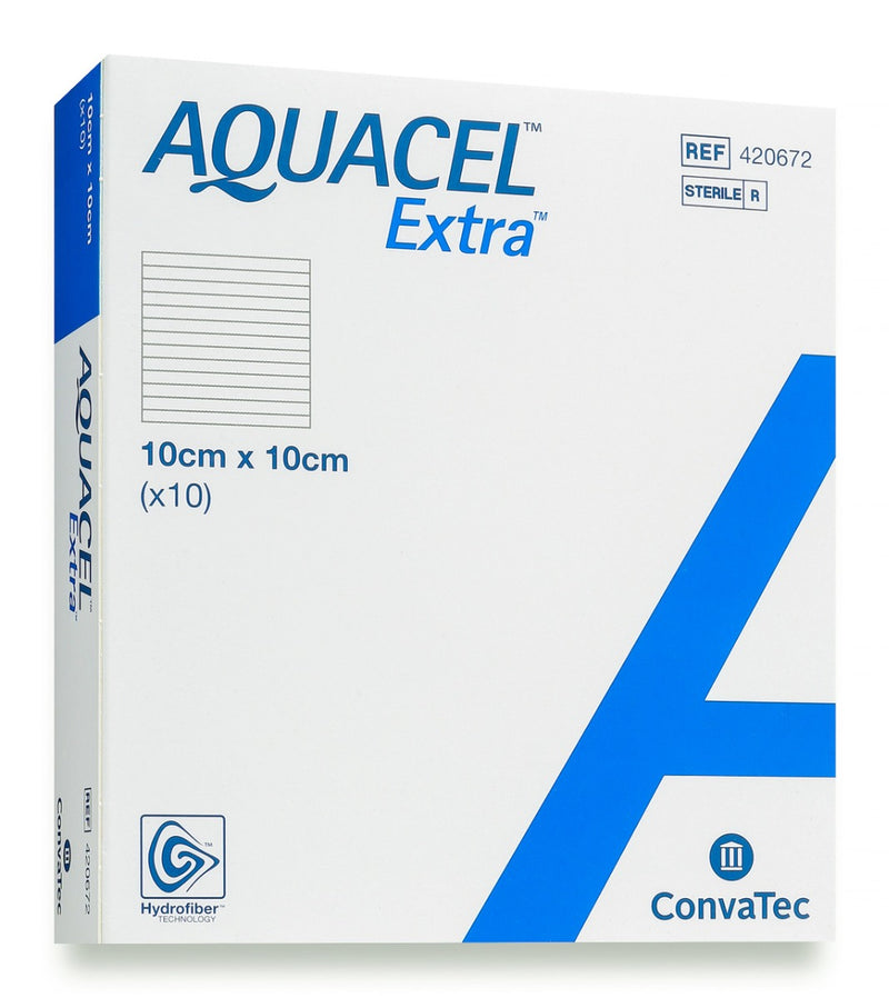 Convatec Aquacel Extra Dressings 10cm x 10cm - 10 Pack