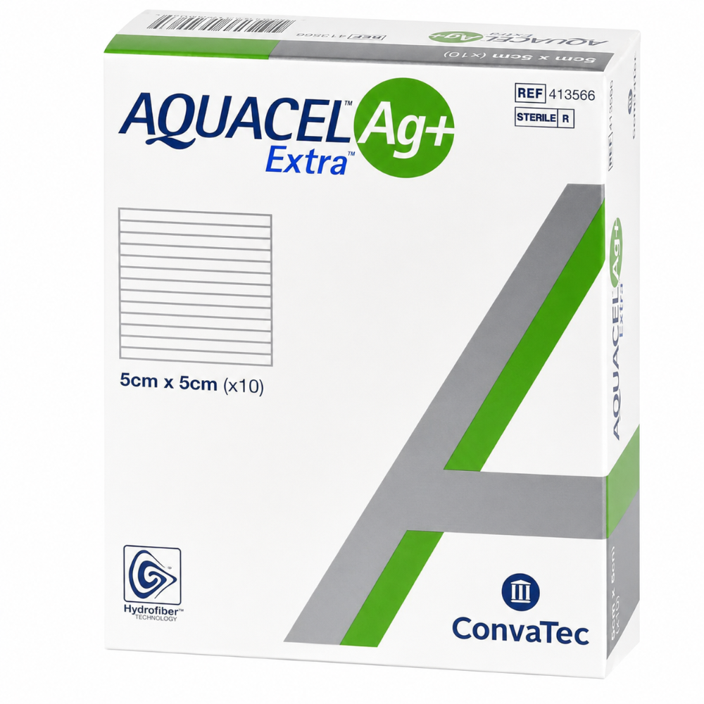 Convatec Aquacel Ag+ Extra Dressings 5cm x 5cm - 10 Pack