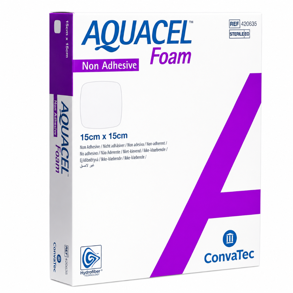 Convatec Aquacel Foam Non Adhesive Dressings 15cm x 20cm - 5 Pack