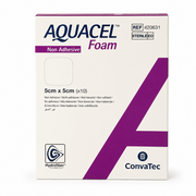Convatec Aquacel Foam Non Adhesive Dressings 5cm x 5cm - 10 Pack