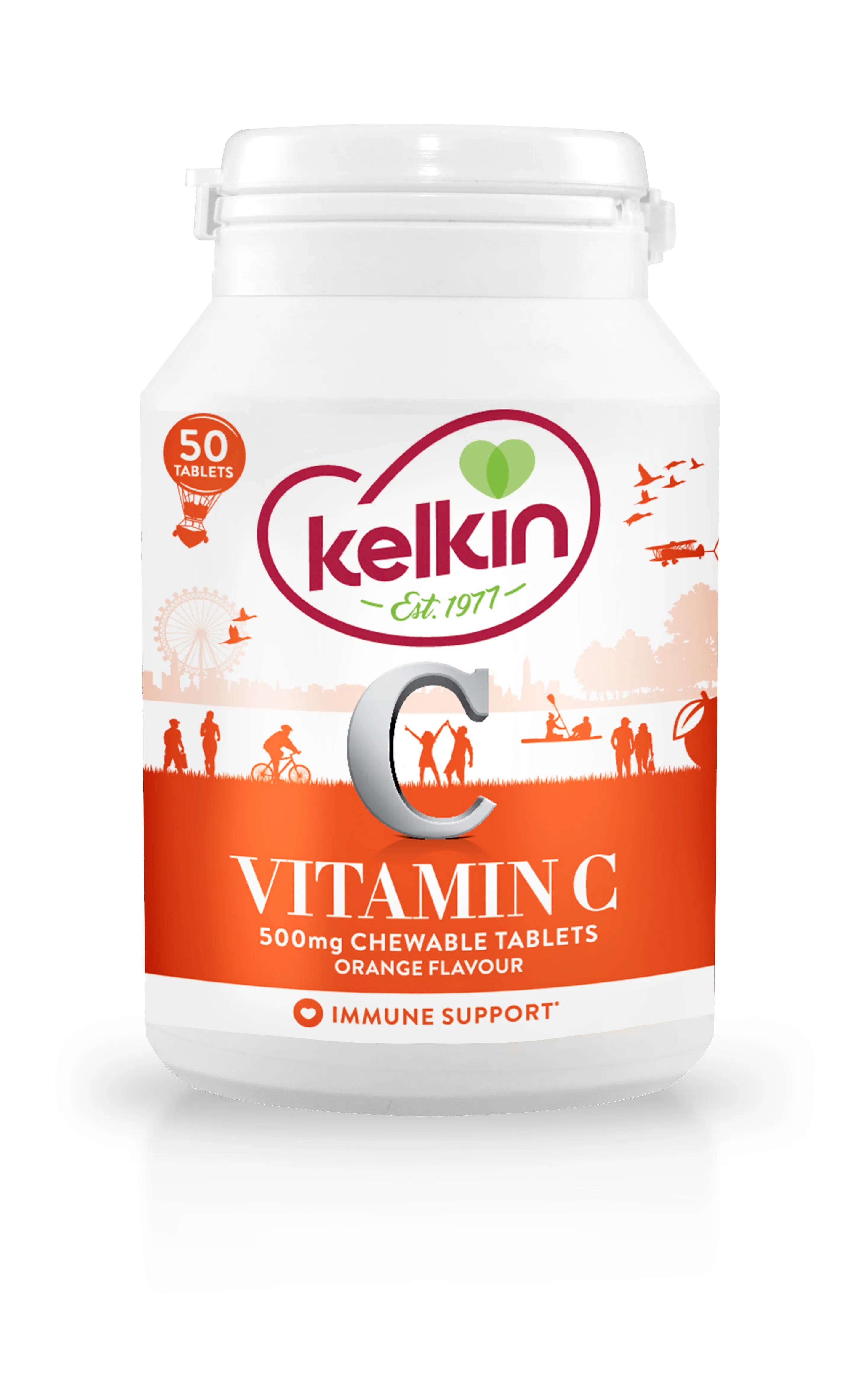 Kelkin Vitamin C (Chewable) - 50 Tablets