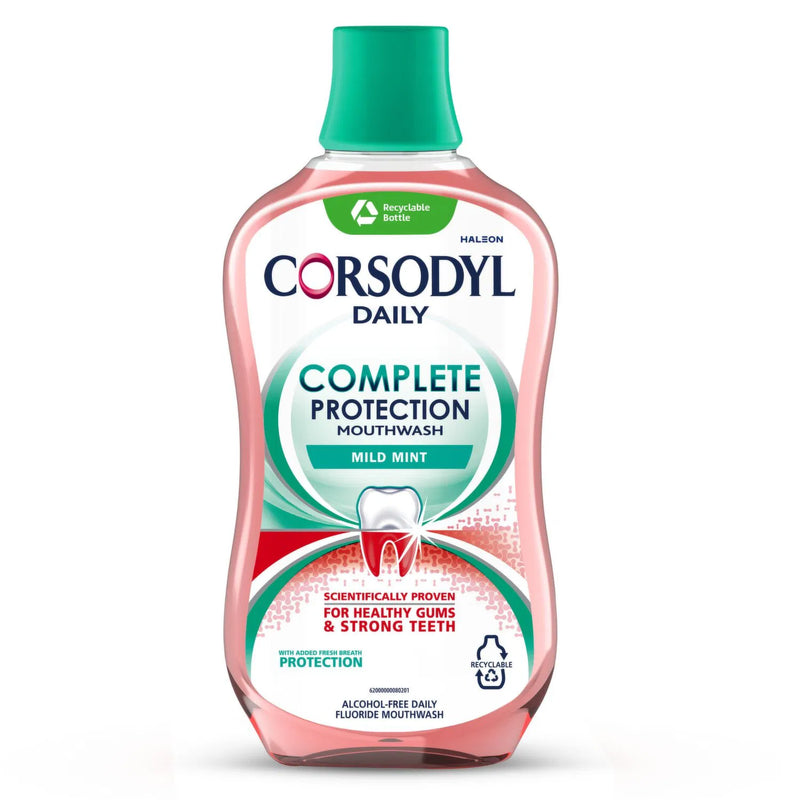 Corsodyl Daily Complete Mild Mint Mouthwash - 500ml