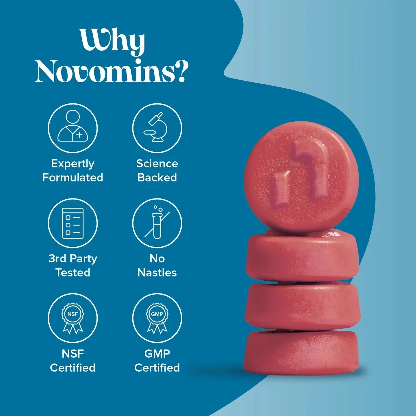 Novomins Creatine Gummies - 90 Pack