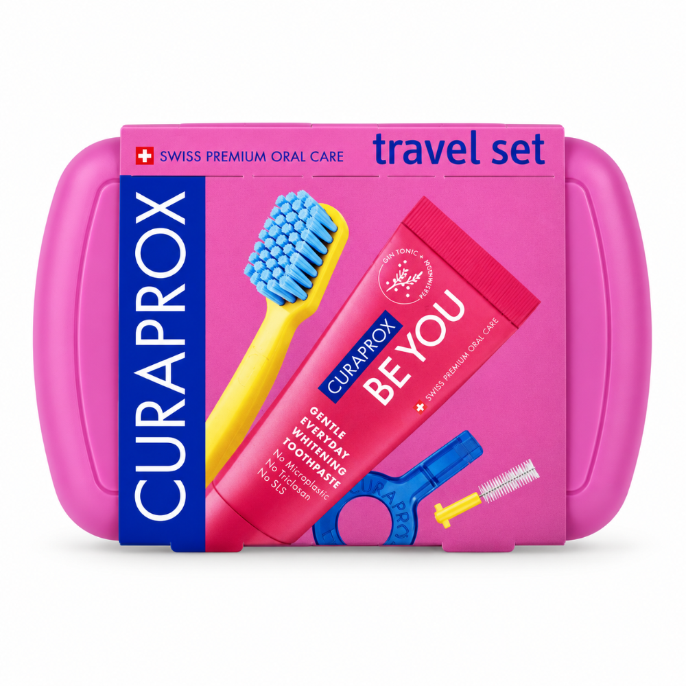 Curaprox Be You Pink Ortho Travel Kit