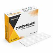 Cyanocobalamin 50mcg Vitamin B12 Tablets- 50 Pack