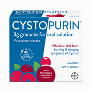 Cystopurin Potassium Citrate Cranberry Sachets - 6 Pack