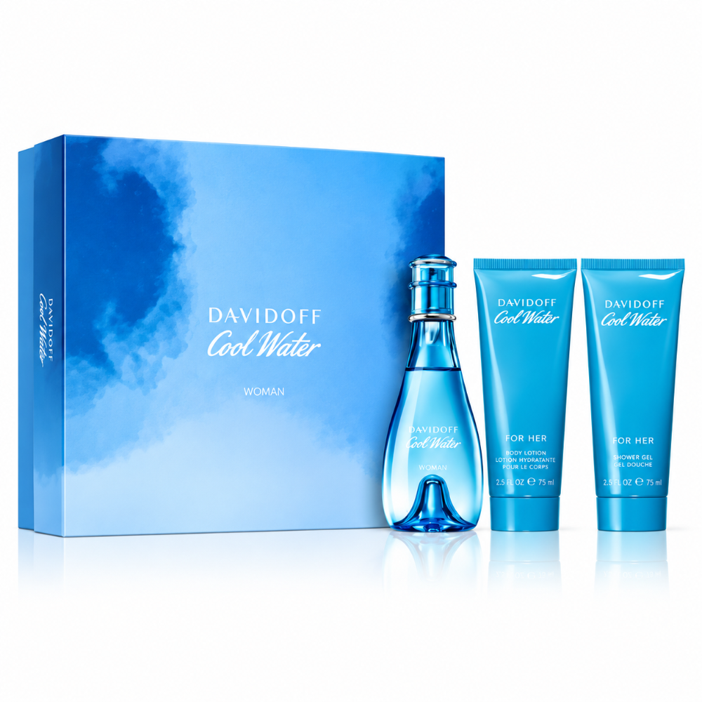 Davidoff Cool Water 100ml 3 Piece Gift Set