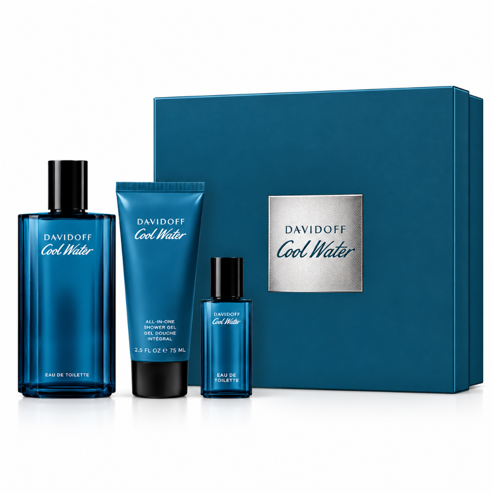 Davidoff Cool Water 125ml 3 Piece Gift Set 