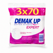 DeMak Up Round Cotton Pads 3 x 70 Pack