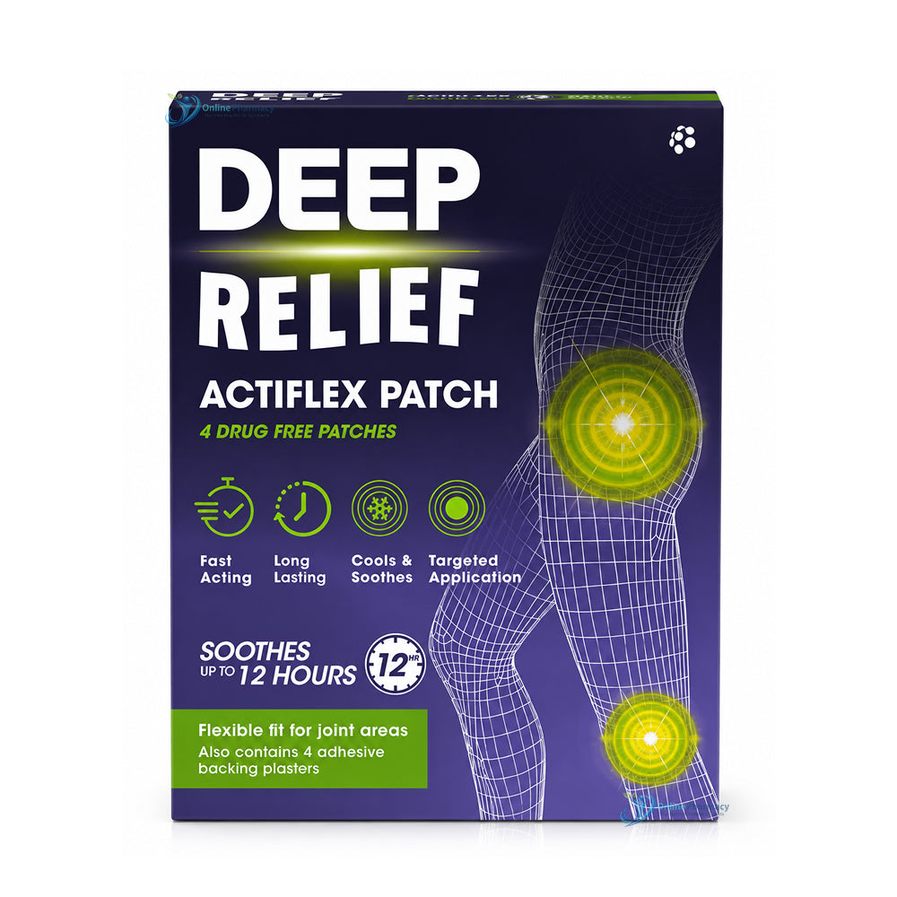 Deep Relief Actiflex Patch - 4 Pack (Expiry 07/2026)