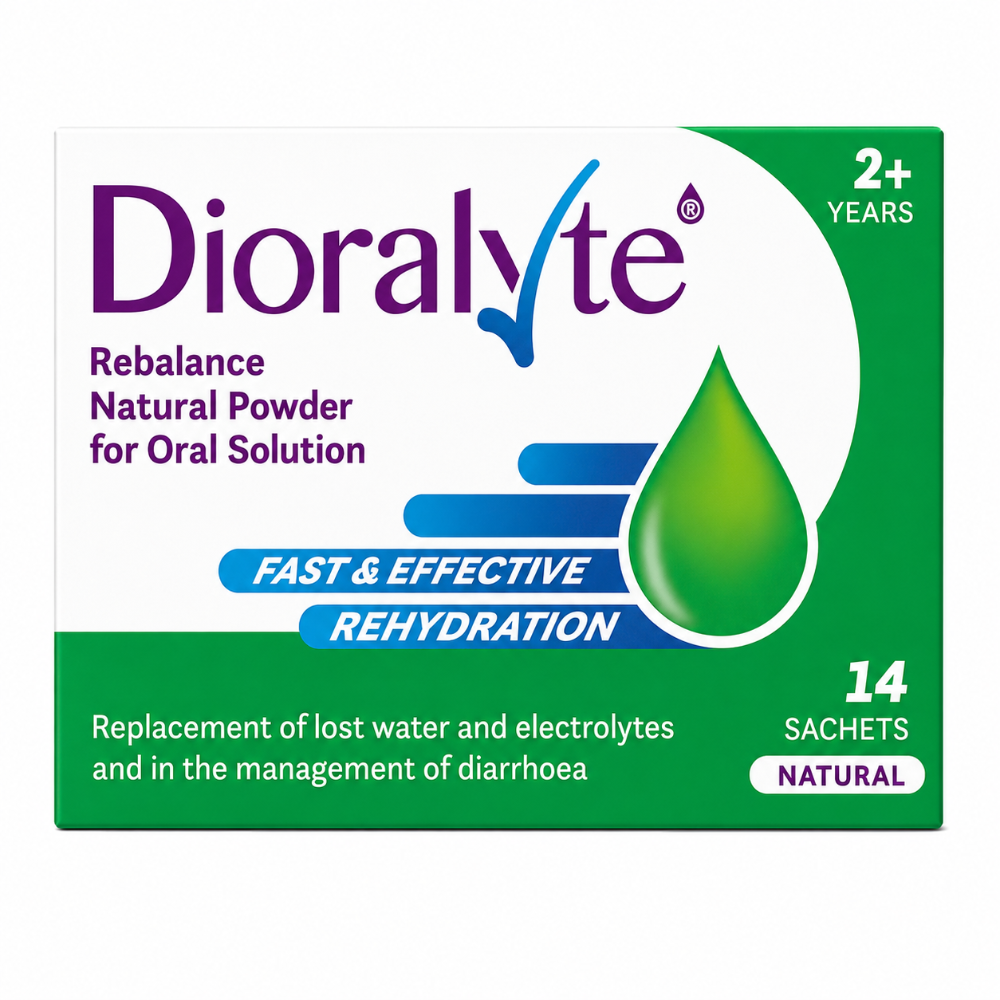 Dioralyte Rebalance Natural Sachets - 14 Pack