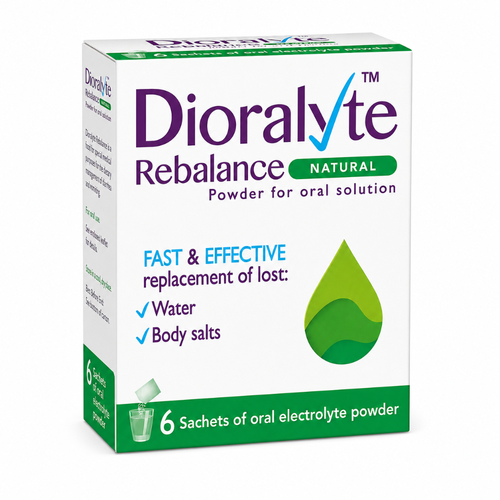 Dioralyte Rebalance Natural Sachets - 6 Pack