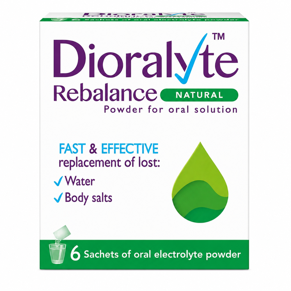 Dioralyte Rebalance Natural Sachets - 6 Pack